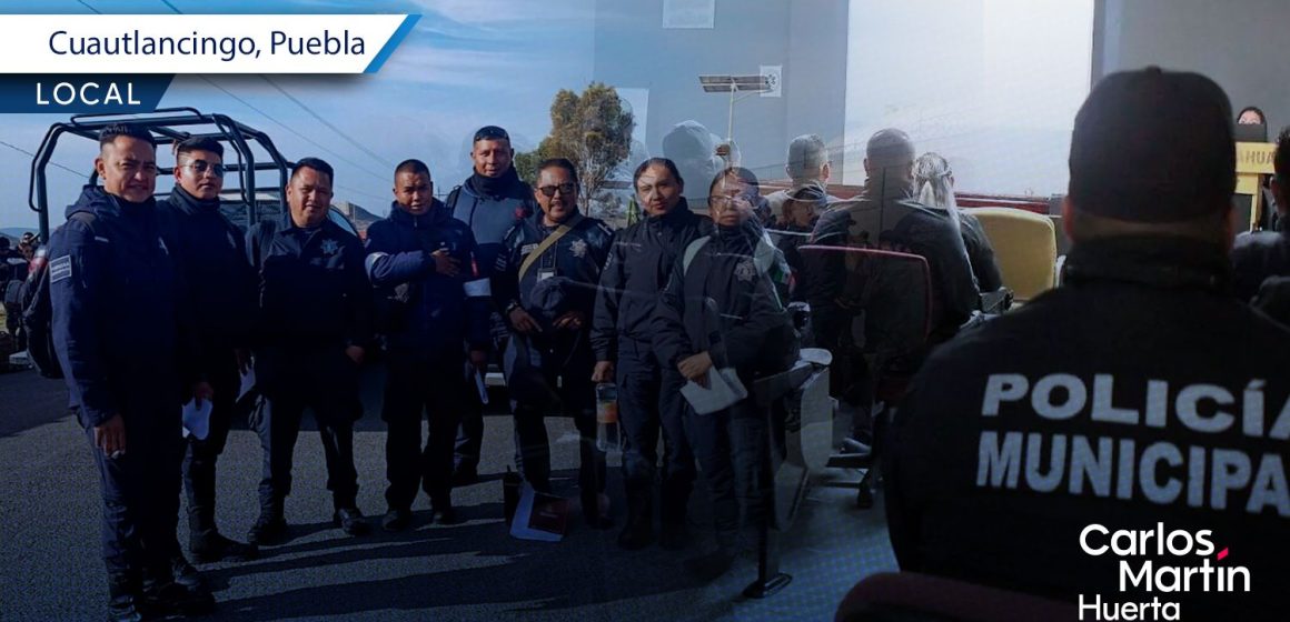 Seguridad en Cuautlancingo: Impulsan la profesionalización de la policía con capacitaciones de alto nivel