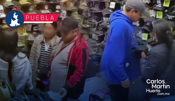 Grupo de farderos roba más de 7 mil pesos en gorras en Vía San Ángel