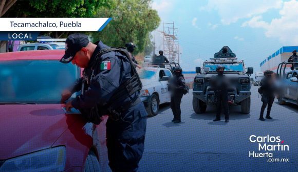 Operativo tierra-aire refuerza vigilancia en Tecamachalco y Huixcolotla