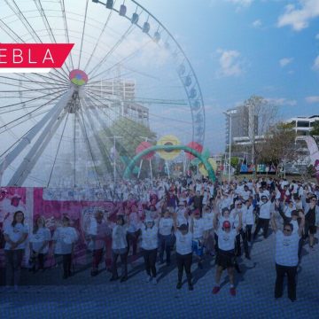 Realizan activación masiva por el Día de la Actividad Física en Puebla