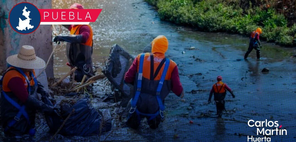 Puebla refuerza prevención por lluvias: Inversión de 100 mdp para desazolve y monitoreo de ríos en 2026
