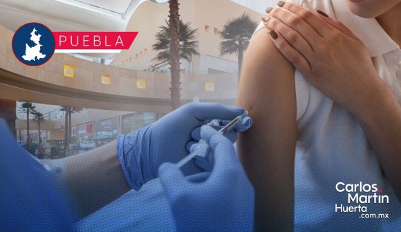 Vacunas gratis en Angelópolis: Colocan módulo de vacunación en Centro Comercial