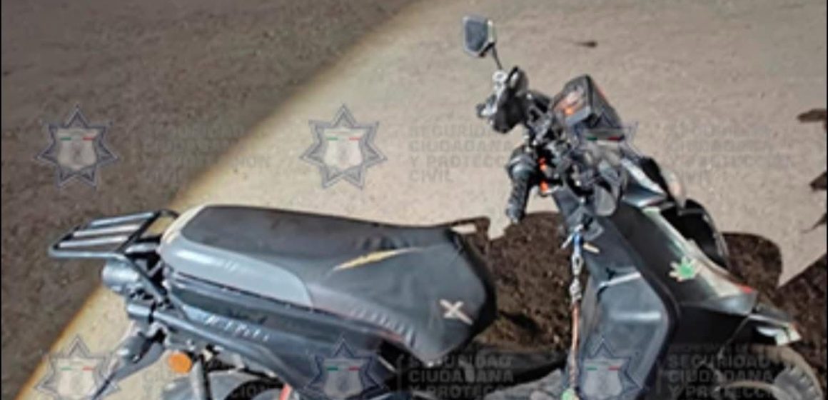 SSCYPC realiza detención y aseguramiento de motocicleta con reporte de robo