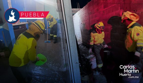 Atiende Protección Civil afectaciones por lluvias en Puebla
