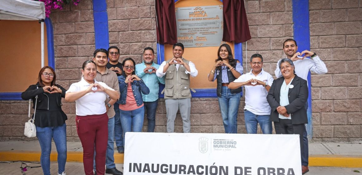 Gobierno de Cuautlancingo fortalece vialidades con obra comunitaria