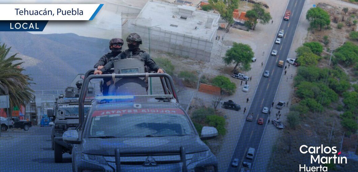 Por aire y tierra, se refuerza la vigilancia en carretera federal Puebla-Tehuacán