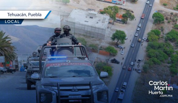 Por aire y tierra, se refuerza la vigilancia en carretera federal Puebla-Tehuacán