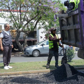 Intensifican trabajos de bacheo en Puebla