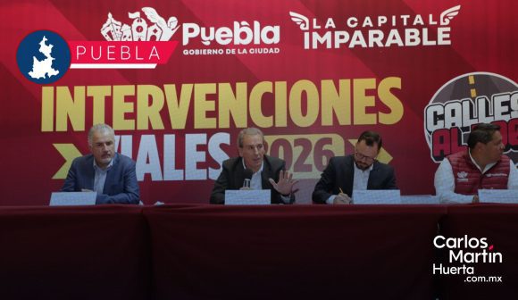 Lanzan programa “Calles al 100” en Puebla: 4,410 vialidades renovadas para finales de 2026