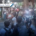 Alumnos protagonizan pelea callejera en San Martín Texmelucan