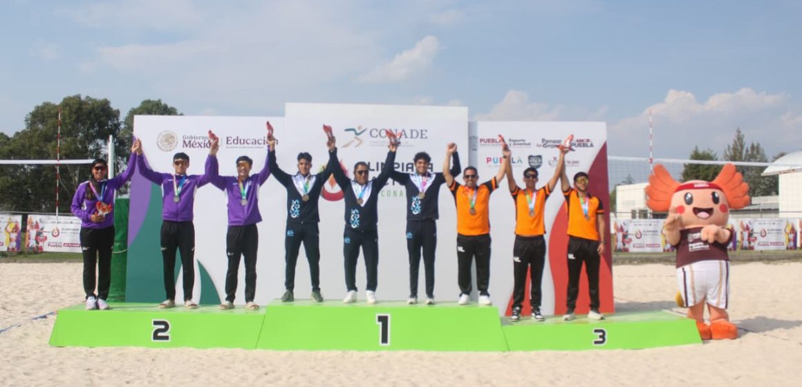CONADE 2026: así quedó el medallero del voleibol de playa en Puebla