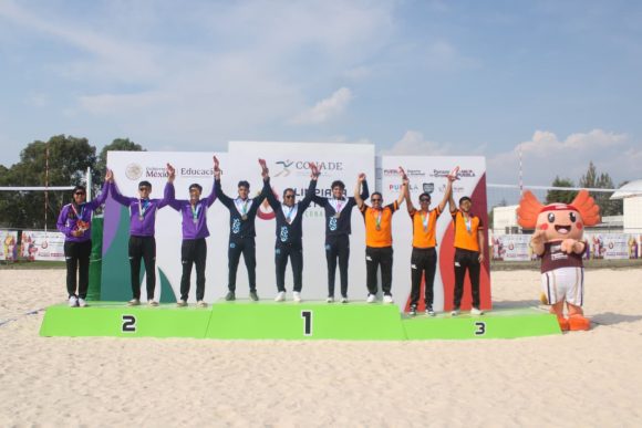 CONADE 2026: así quedó el medallero del voleibol de playa en Puebla