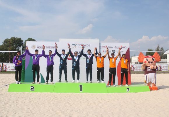 CONADE 2026: así quedó el medallero del voleibol de playa en Puebla