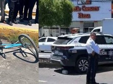 Ciclista muere tras ser arrollado por patrulla estatal en Tehuacán