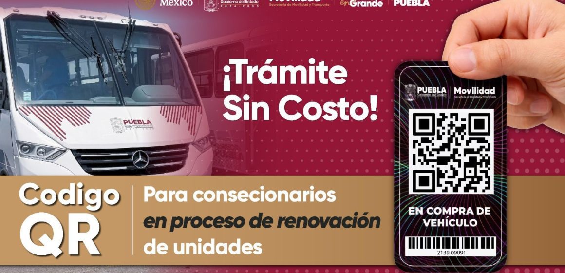 qr Transporte público en Puebla: inicia entrega de códigos QR a concesionarios