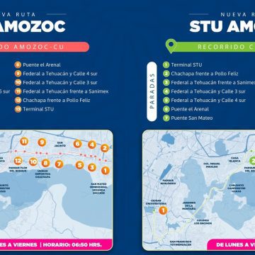 Nueva ruta de transporte universitario conectará Amozoc con CU