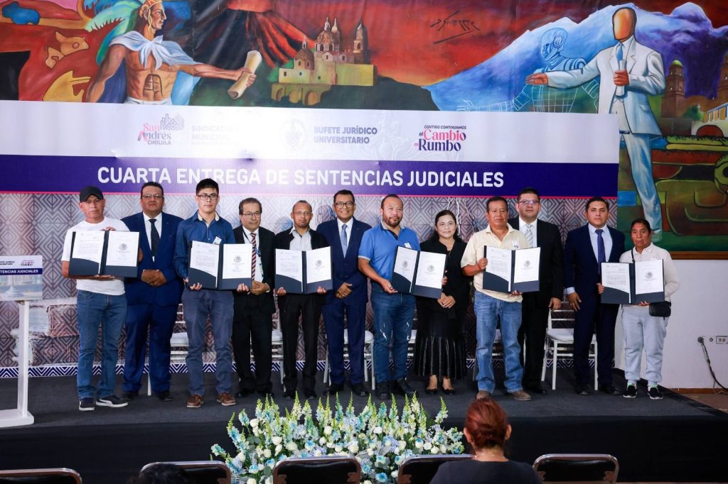 Gobierno de San Andrés Cholula entrega sentencias judiciales e inaugura módulo de atención jurídica 1 1 4