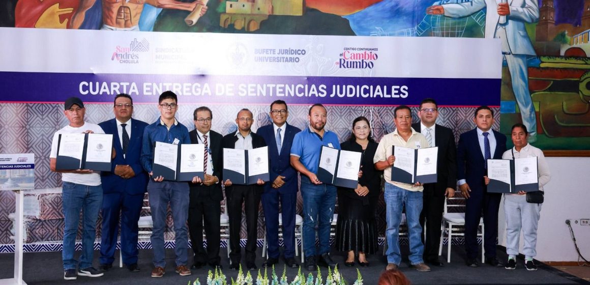 1 Gobierno de San Andrés Cholula entrega sentencias judiciales e inaugura módulo de atención jurídica