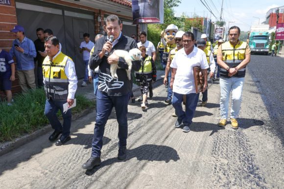 Rehabilitación de la avenida 20 Sur en Puebla registra 72% de avance