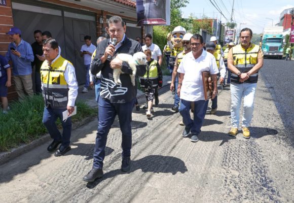 Rehabilitación de la avenida 20 Sur en Puebla registra 72% de avance