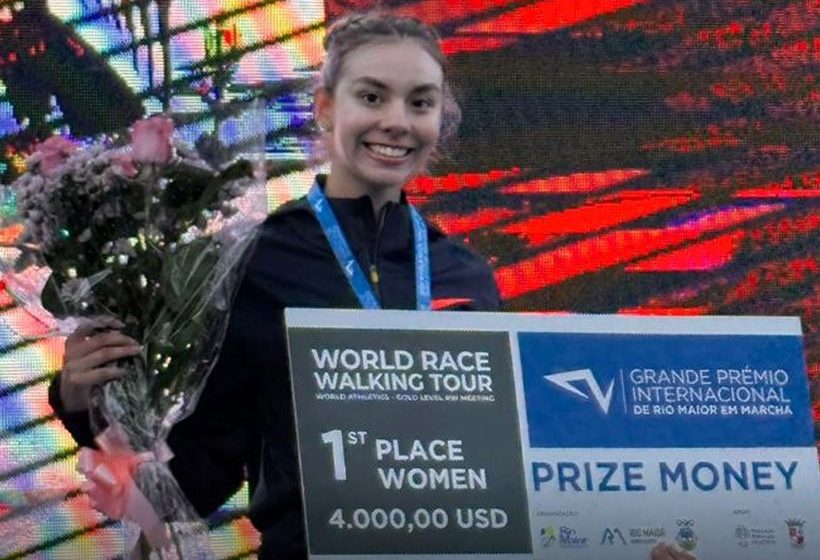 Alegna González Alegna González impone récord nacional y gana medio maratón de marcha de Rio Maior