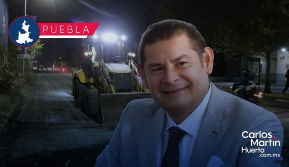 Armenta anuncia rehabilitación nocturna de 5 mil calles en Puebla y proyectos de conectividad