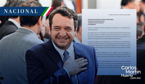 Andrés Manuel López Beltrán renuncia a la dirigencia de Morena; buscará diputación federal