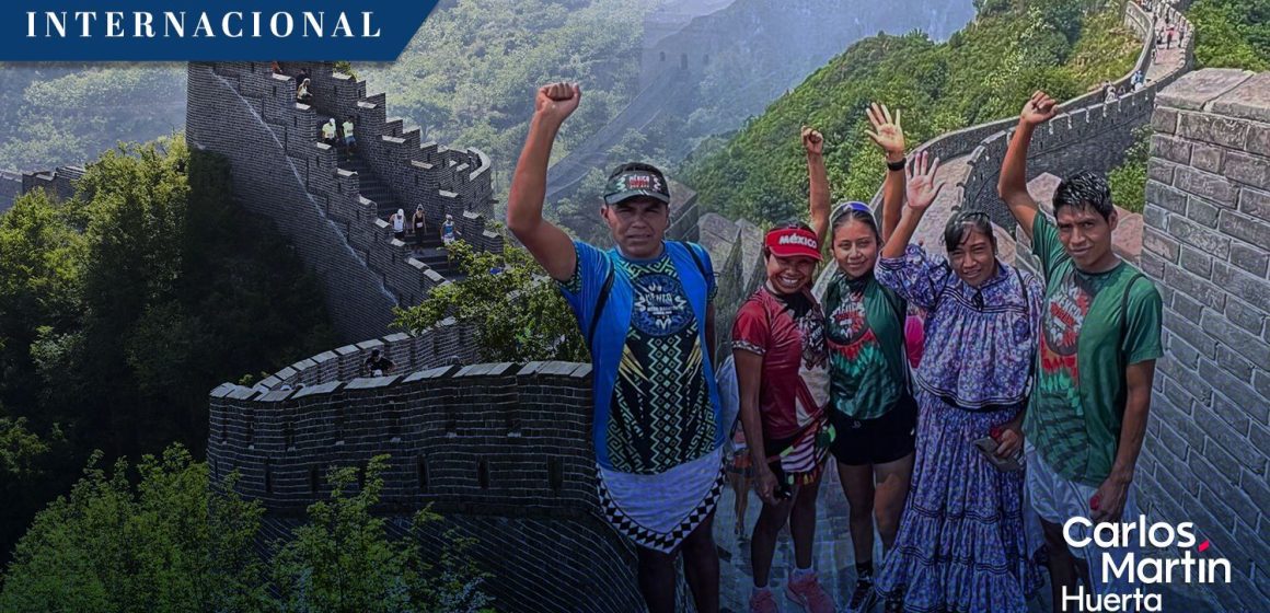 Atletas indígenas conquistan el Maratón de la Gran Muralla China con 5 medallas