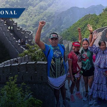 Atletas indígenas conquistan el Maratón de la Gran Muralla China con 5 medallas