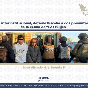 Desarticulan punto de venta de droga en Juan C. Bonilla: Caen dos de “Los Cuijes”