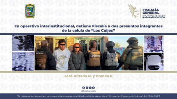 Desarticulan punto de venta de droga en Juan C. Bonilla: Caen dos de “Los Cuijes”