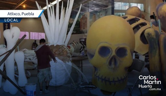 Catrina Monumental de Atlixco llega al Aeropuerto Internacional Felipe Ángeles