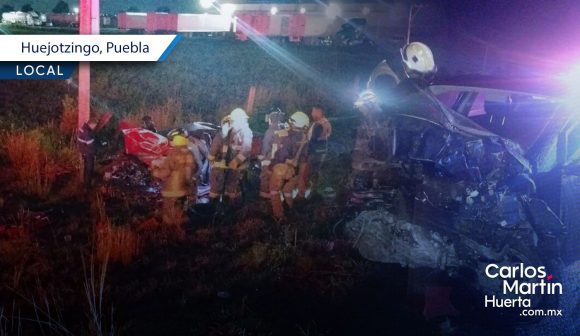 Choque en Bulevar Aeropuerto de Huejotzingo deja dos muertos y cinco heridos