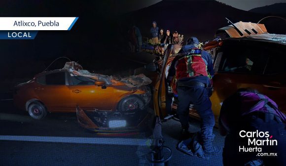 Choque en la Puebla-Atlixco deja un muerto y un herido