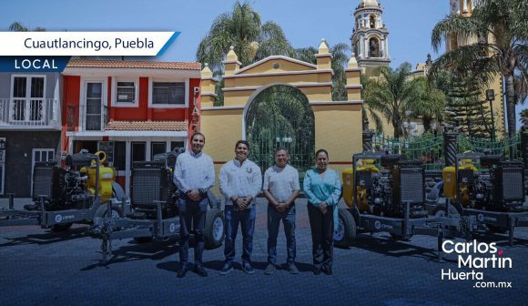 Cuautlancingo refuerza estrategia contra inundaciones con nuevas bombas traga sólidos
