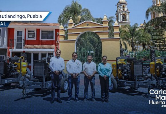 Cuautlancingo refuerza estrategia contra inundaciones con nuevas bombas traga sólidos