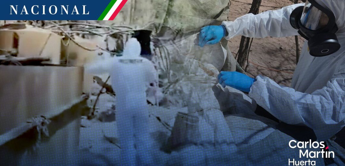 Desmantelan tres laboratorios en Sinaloa; aseguran toneladas de metanfetamina