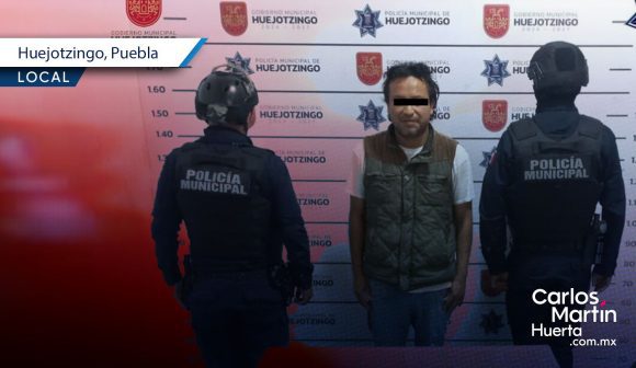  Frustran robo en hotel y detiene a presunto delincuente en Huejotzingo