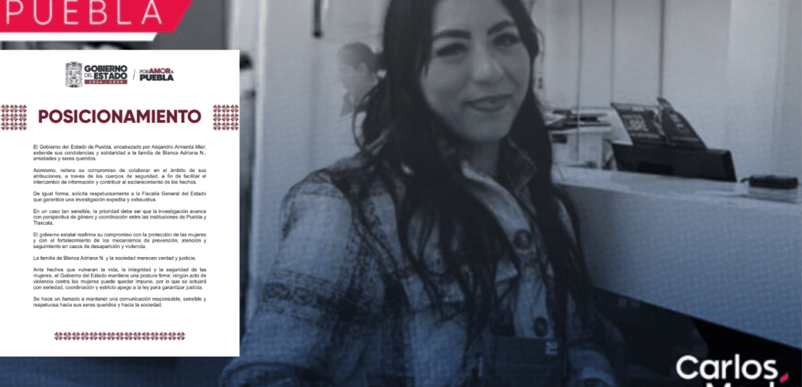 Armenta exige a la Fiscalía celeridad y perspectiva de género en el caso de Blanca Adriana N.