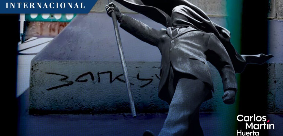 Banksy impacta a Londres con una estatua