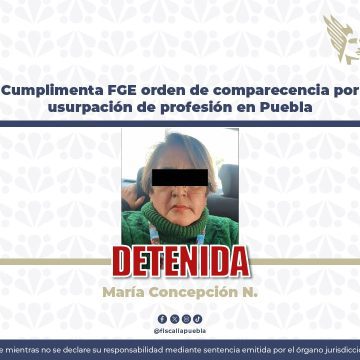 Detienen a presunta falsa profesionista en Laboratorio de Salud Pública de Puebla