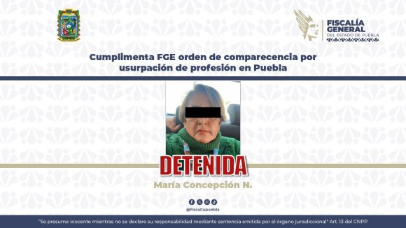 Detienen a presunta falsa profesionista en Laboratorio de Salud Pública de Puebla