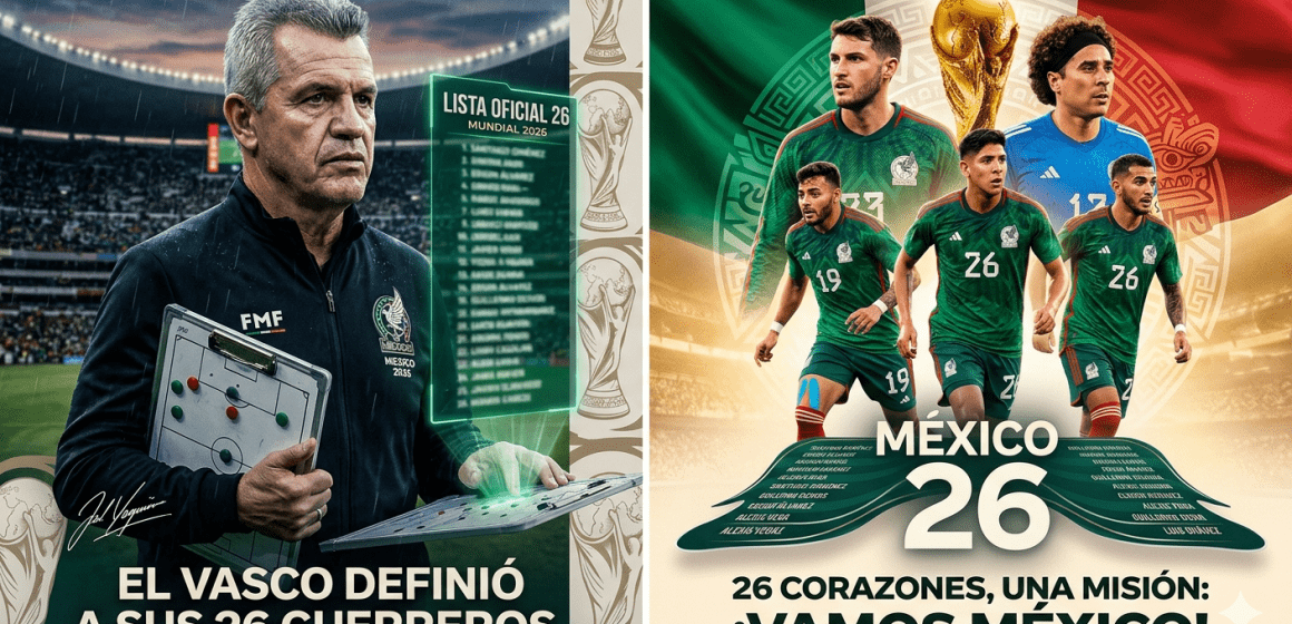 El sueño mundialista tiene nombres:La lista de 26 convocados de México