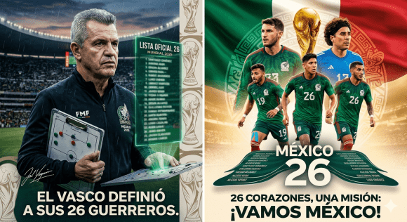 El sueño mundialista tiene nombres:La lista de 26 convocados de México