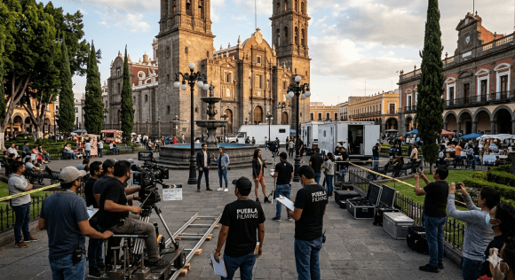 Más de 40 producciones audiovisuales buscan grabar en Puebla capital