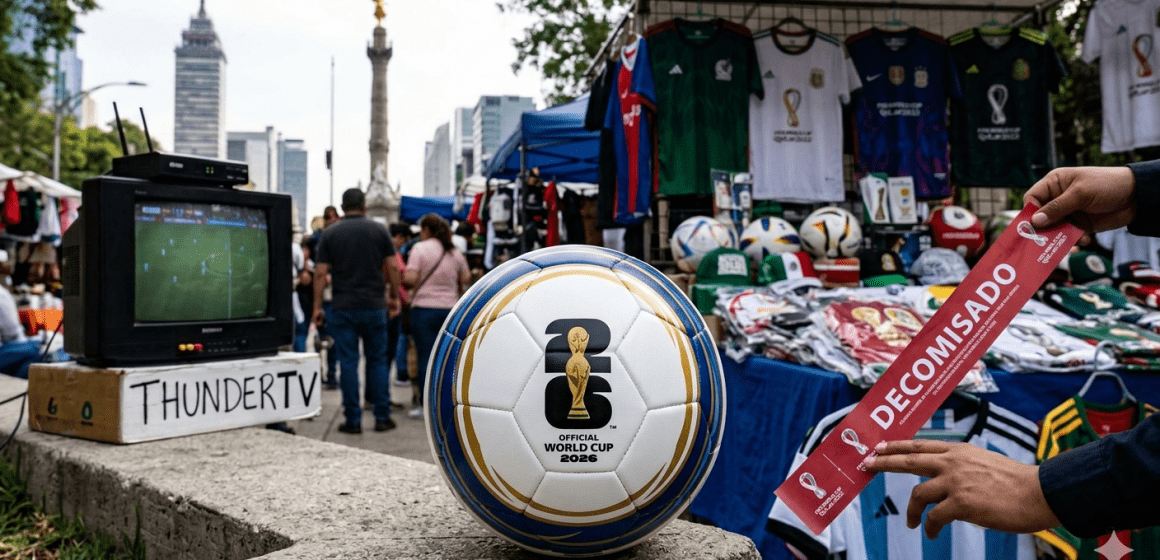 Mundial 2026: Profeco va contra streaming pirata y mercancía apócrifa en CDMX