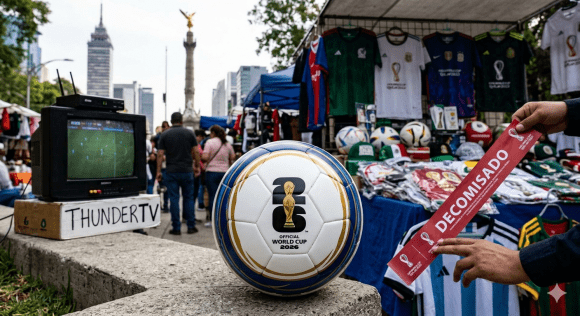 Mundial 2026: Profeco va contra streaming pirata y mercancía apócrifa en CDMX