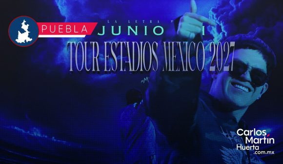 Junior H confirma concierto en Puebla como parte de su Tour Estadios México 2027