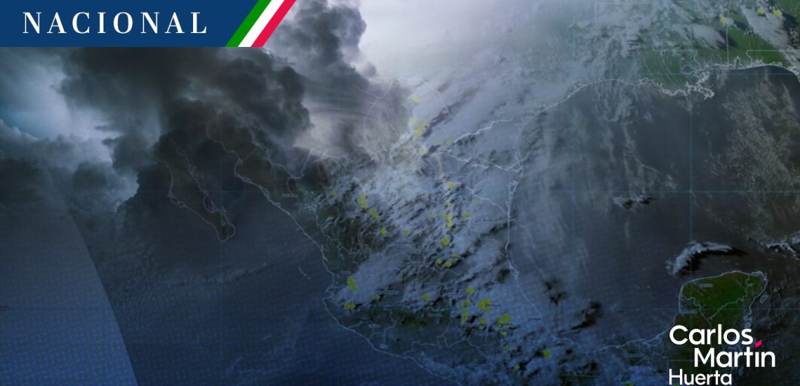 Lluvias muy fuertes en el centro, oriente y sureste del país; persiste onda de calor