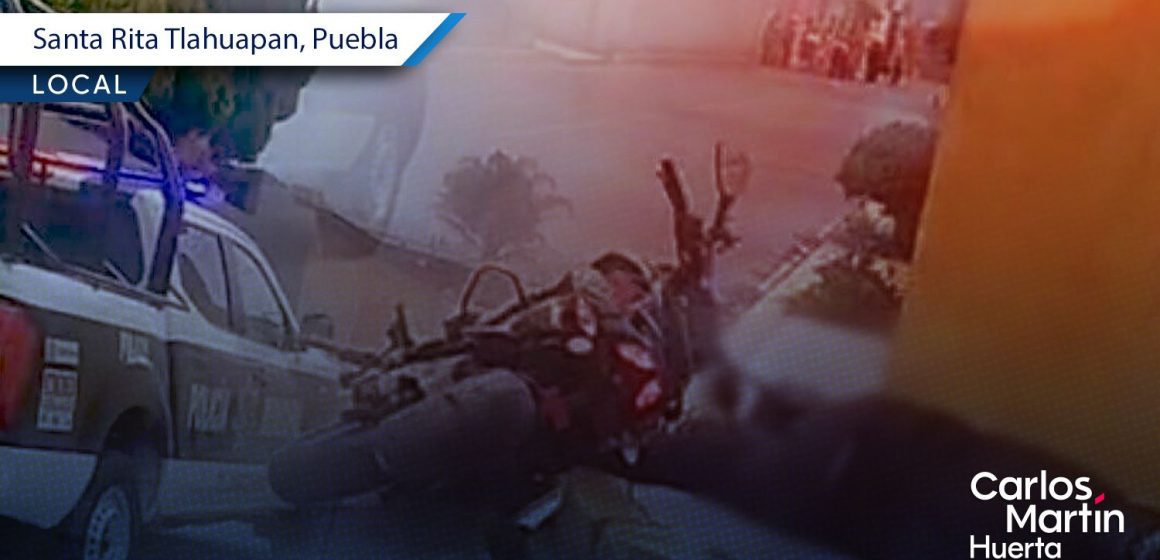 Asesinan a balazos a motociclista en calles de Santa Rita Tlahuapan